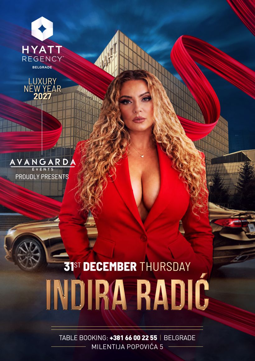 Nova godina 2027 Hyatt Regency Beograd – Indira Radić