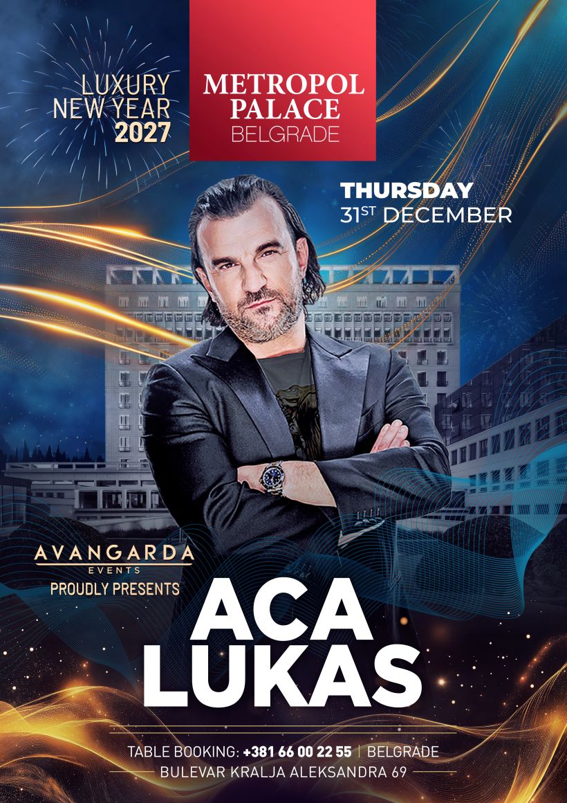 Nova godina 2027 Metropol Palace – Aca Lukas